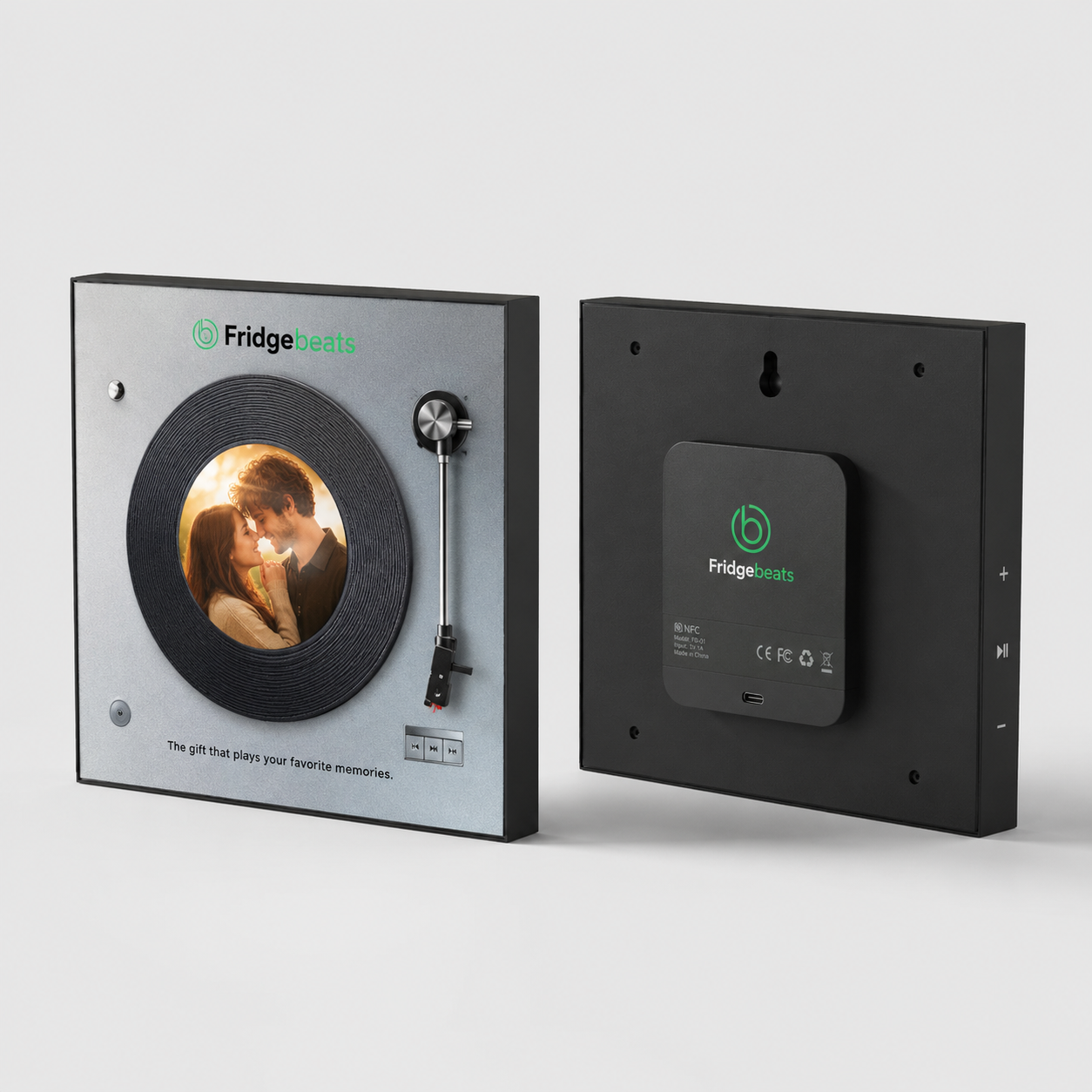 Custom Song Fridge Magnet — Mini Record Player That Plays Your Song