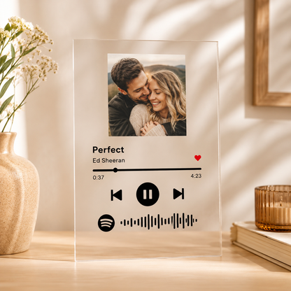 Custom Spotify Plaque — Scannable Glass Night Light